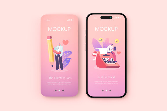 Phone Screen Mockup Set