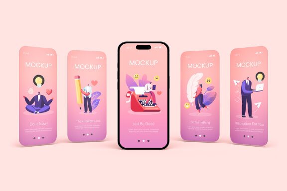 Phone Screen Mockup Set