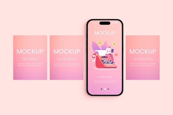 Phone Screen Mockup Set