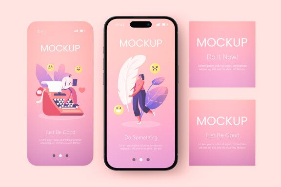 Phone Screen Mockup Set