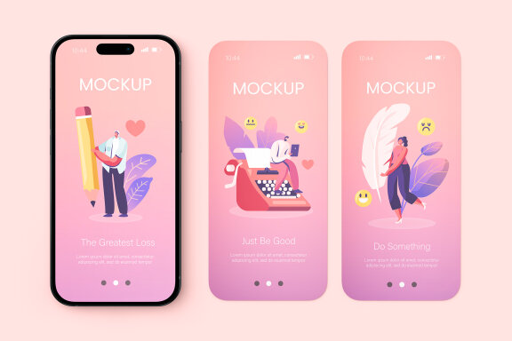 Phone Screen Mockup Set