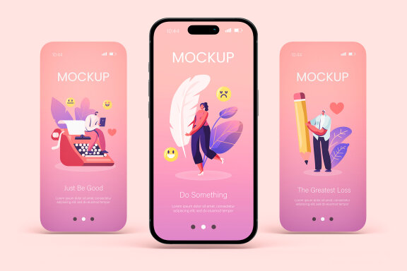 Phone Screen Mockup Set