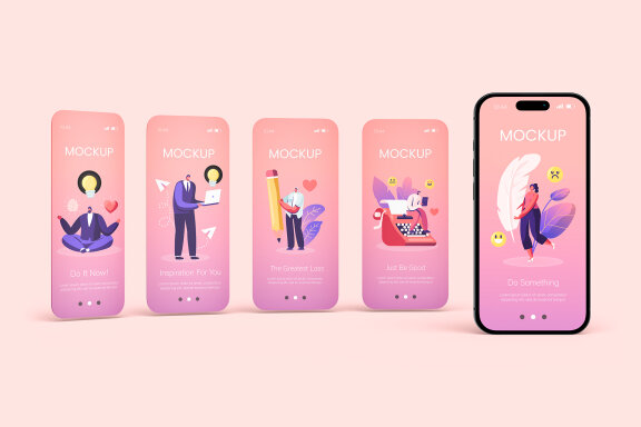 Phone Screen Mockup Set