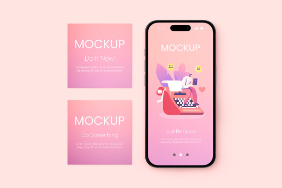 Phone Screen Mockup Set