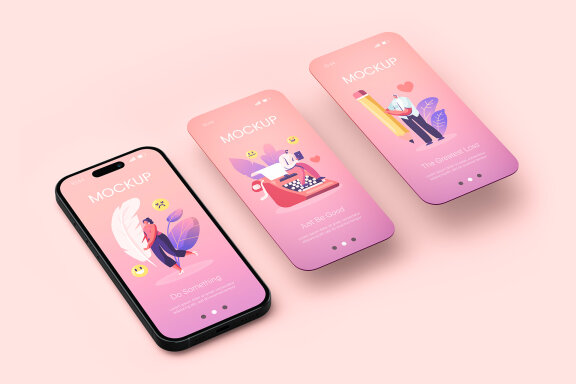 Phone Screen Mockup Set