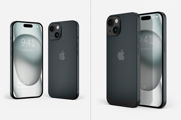 iPhone 15 Mockup Set