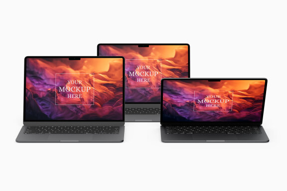 Macbook Air M2 Mockup Set