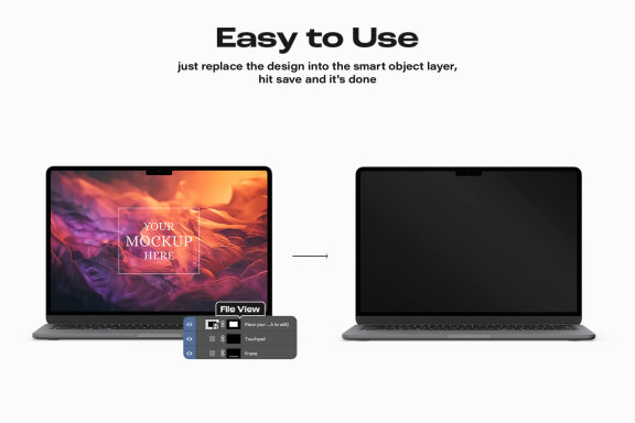 Macbook Air M2 Mockup Set