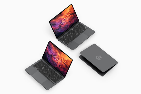 Macbook Air M2 Mockup Set