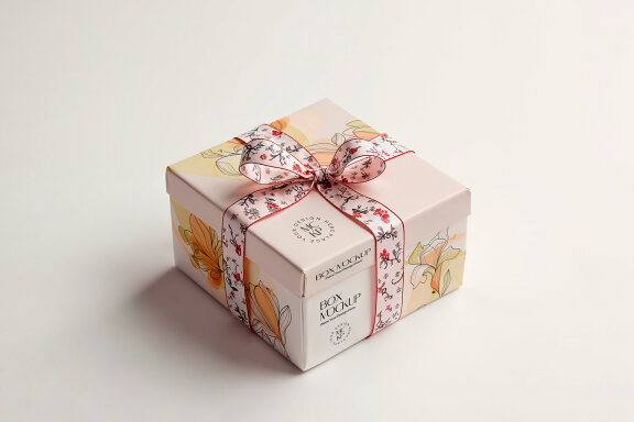 Gift Box Mockup Set