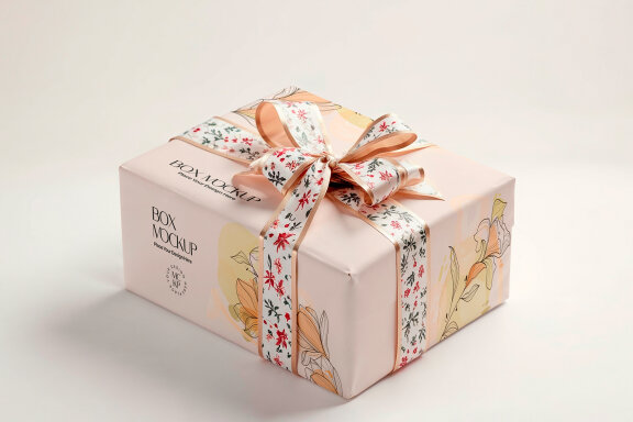 Gift Box Mockup Set