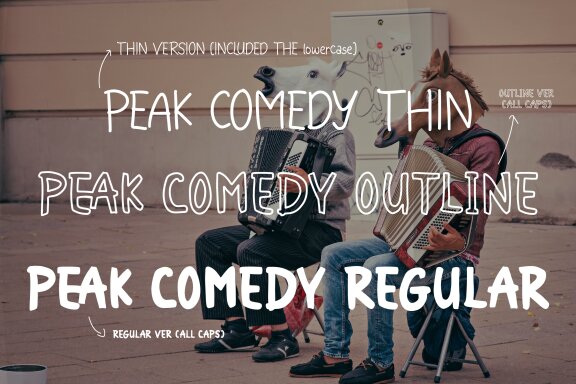 Peak Comedy | Hand Drawn Font