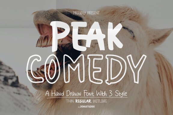 Peak Comedy | Hand Drawn Font