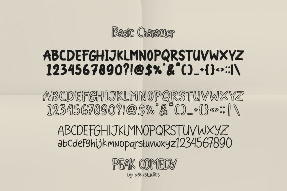 Peak Comedy | Hand Drawn Font