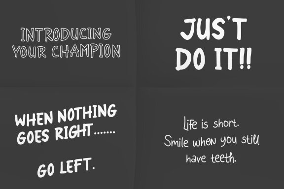 Peak Comedy | Hand Drawn Font