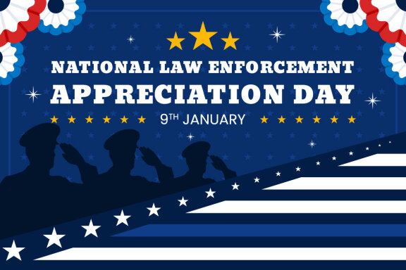 11 Law Enforcement Appreciation Day Illustration
