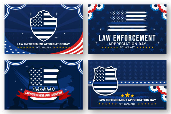 11 Law Enforcement Appreciation Day Illustration