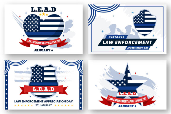 11 Law Enforcement Appreciation Day Illustration