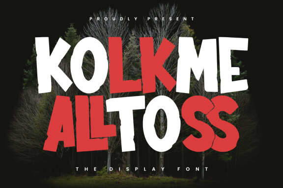 Kolkme Alltoss Display Font