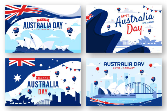 15 Happy Australia Day Illustration