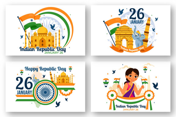 13 India Republic Day Illustration