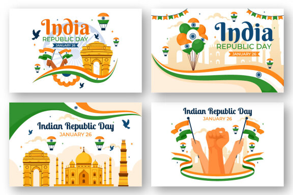 13 India Republic Day Illustration