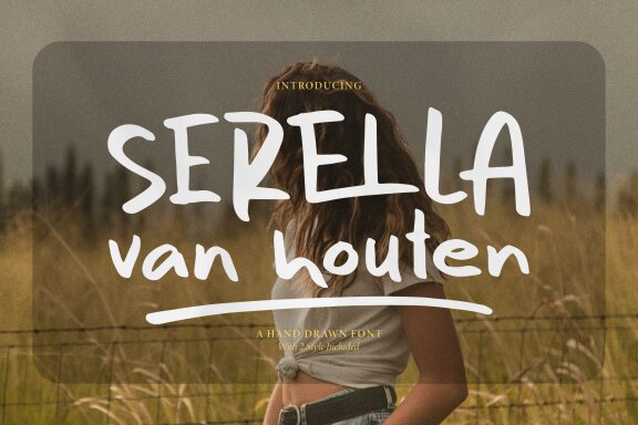 Serella van Houten | Hand Drawn Font