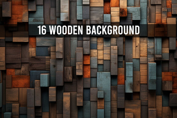 Wooden Background AI image