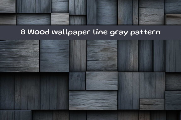 Gray Wooden Background AI image