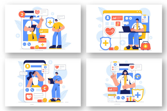 9 Remote Health Monitoring Illustration