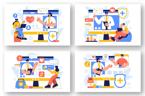 9 Remote Health Monitoring Illustration