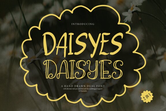 Daisyes | Hand Drawn Dual Font