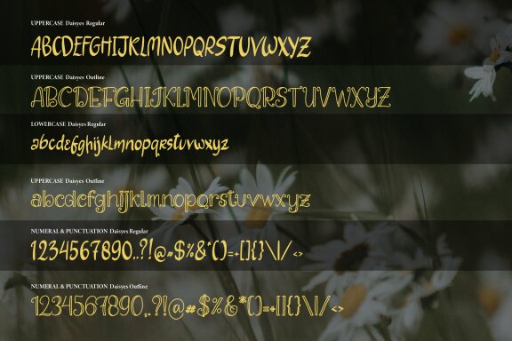 Daisyes | Hand Drawn Dual Font