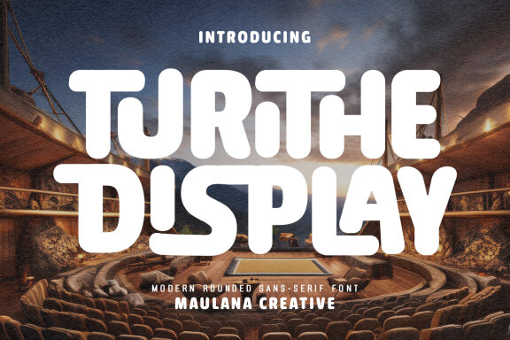 Turithe Display Modern Rounded Sans Font