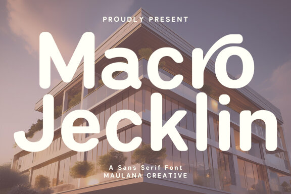 Macro Jecklin Rounded Sans Serif Display Font