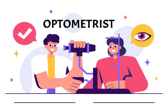10 Professional Optometrist Illustration