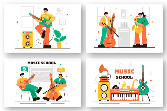13 Music School Illustration