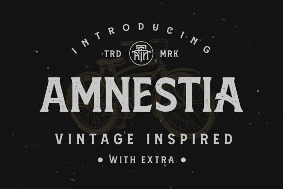 Amnestia Typeface with Extra