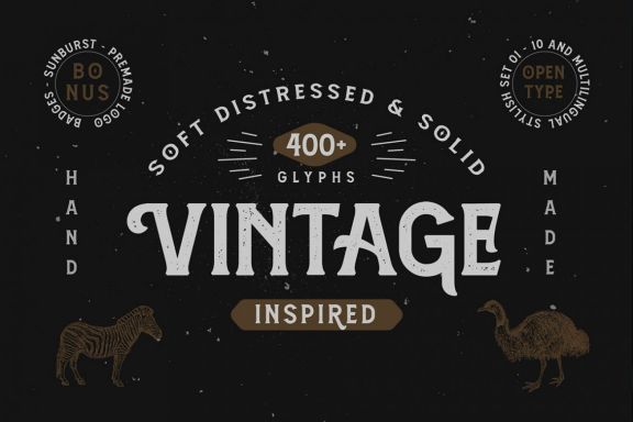 Amnestia Typeface with Extra