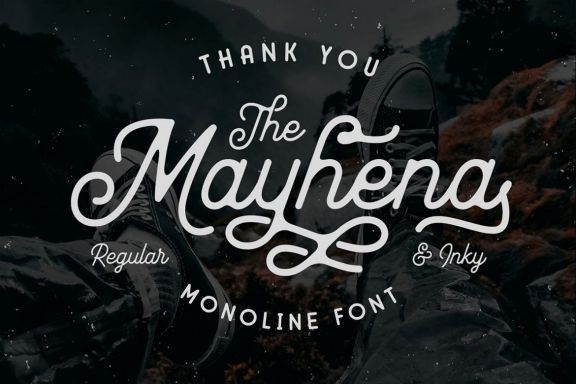 Mayhena Monoline Font