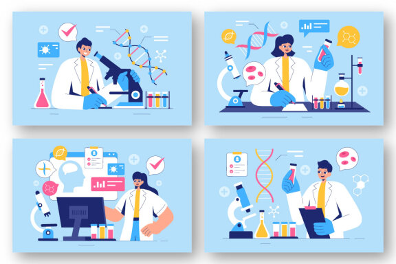 9 Biomarkers Research Illustration