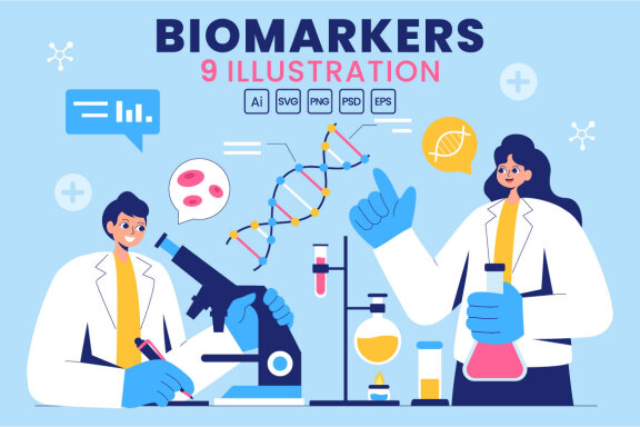 9 Biomarkers Research Illustration