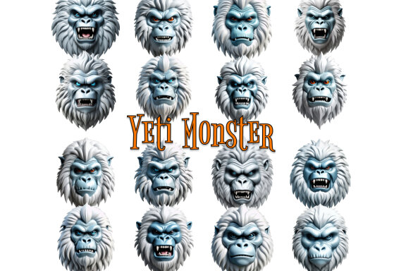 Yeti Monster Clipart