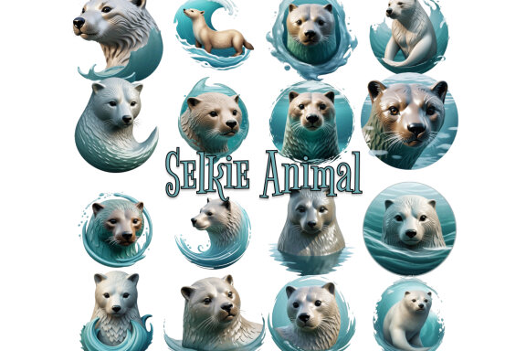 Selkie Animal Clipart