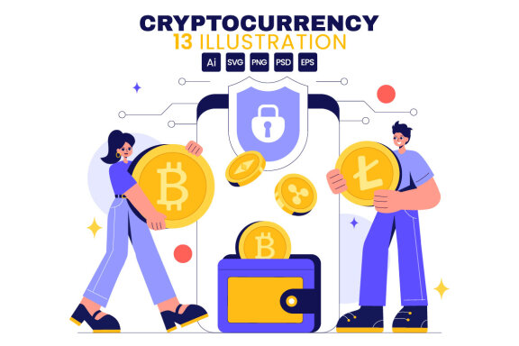 13 Cryptocurrency Wallet Illustration
