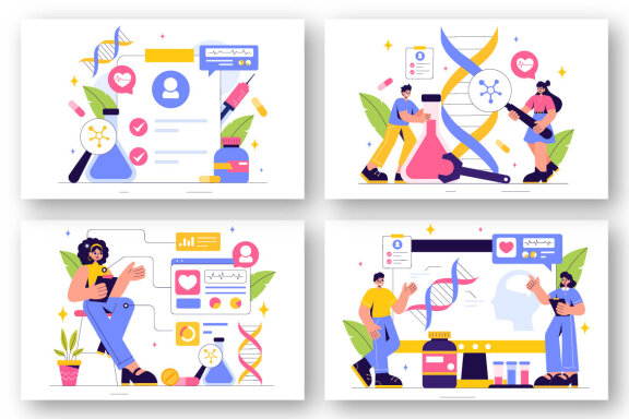 9 Biohacking Technology Illustration