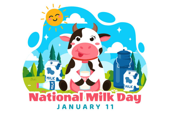 10 National Milk Day Illustration