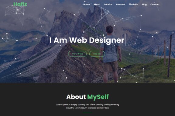 Hafiz Personal Portfolio HTML5 Template