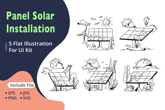 Technician Installing Solar Panels