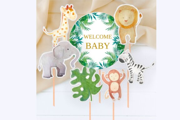 PRINTABLE Jungle Animals Centerpieces